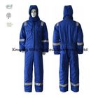 Winter Arc Proof Flame Retardant Coveralls With Hoodie / FR Warm Cotton Padded Clothes Reflective