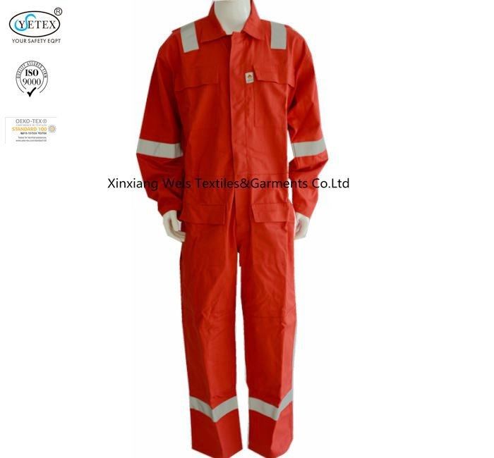 Anti Static Red Lightweight Fr Coveralls With Reflective Trim EN11612